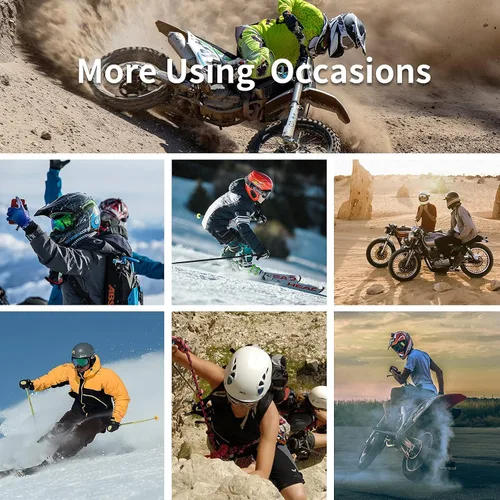 Miniatura 6 de Auriculares para casco de motocicleta Bluetooth 5.0, auriculares deportivos con reducción de ruido, respuesta automática, control de volumen