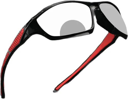 Gafas de lectura bifocales fotocromáticas de transición para hombres y mujeres, gafas de sol deportivas cuadradas rojas para lectores 0 ~+4.00