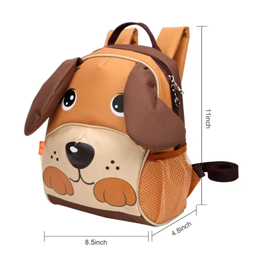 Miniatura 30 de Yodo, Bolsa para almuerzo aislada y mochila preescolar infantil, con correa de arnés de seguridad para niños o niñas, Dinosaur