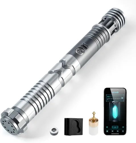 Miniatura 12 de CUSTOM SABER Sable de luz RGBX de balanceo suave, control de movimiento para encender/apagar la hoja, sable de luz con 16 fuentes de sonido