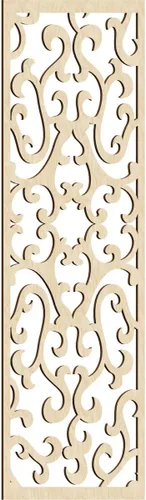 Miniatura 148 de Smithfield Paneles de pared decorativos de madera con calado, 13 3/8 pulgadas de ancho x 34 3/8 pulgadas de alto x 3/8 de alto, roble rojo rojo