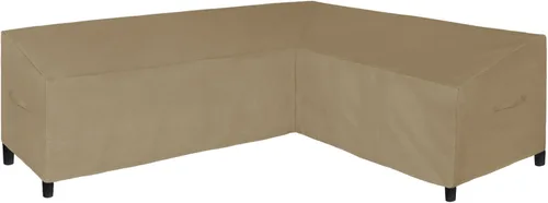 Miniatura 12 de Easy-Going Funda de sofá seccional para patio de alta resistencia 600D, 100 x 100 pulgadas, en forma de V, funda impermeable para sofá seccional