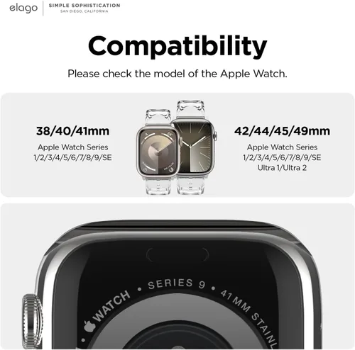 Miniatura 4 de elago Correa BT21 compatible con Apple Watch Series ULTRA/SE/9/8/7/6/SE/5/4/3/2/1 [producto oficial]