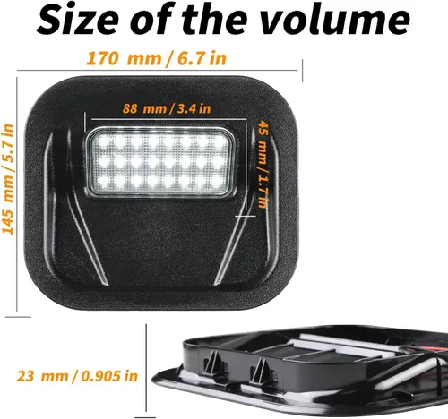 Miniatura 3 de Luz LED para Pedal de Paso Trasero, Kit de Luz Multiusos para Camión de Carga, Compatible con GMC Sierra 1500 2500 HD 3500 HD 2020-2021, Chevy