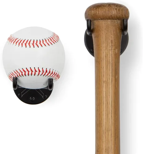Wallniture Sporta - Soporte de bate de béisbol, soporte de pared para bate de béisbol, soporte de exhibición para decoración de guarida del hombre,