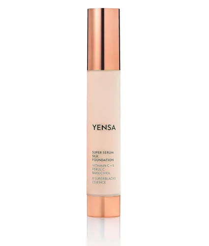 Miniatura 6 de YENSA Base de maquillaje de suero – Base de cobertura completa súper sedosa enriquecida con péptidos, vitamina C y ácido ferúlico para ayudar a