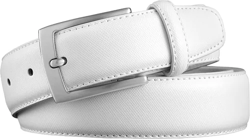 Miniatura 4 de MILORDE Cinturón de vestir de cuero genuino para hombre, hecho a mano, 100% cuero de vaca, diseños clásicos y modernos para trabajo, negocios y uso