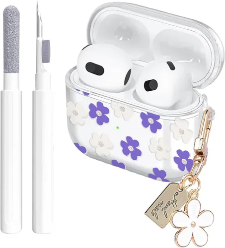 Miniatura 27 de Aircawin Funda transparente para Airpods, funda protectora a prueba de golpes para Airpod 1 y 2, accesorios de protección completa de TPU suave