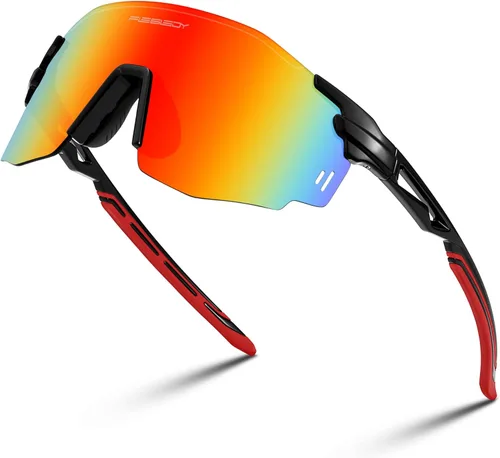 Miniatura 11 de FEISEDY Gafas de sol deportivas sin montura para hombres y mujeres Tr90 Marco para ciclismo Pesca Correr B0116