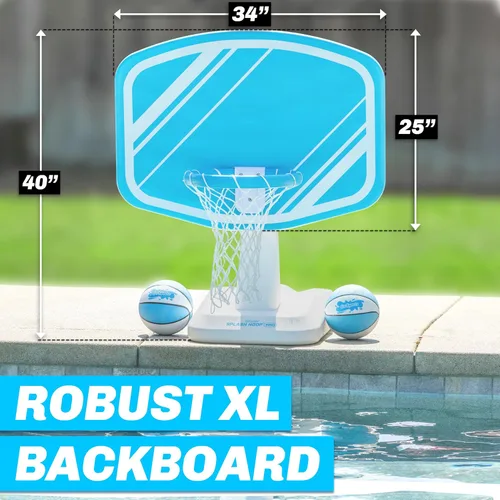 Miniatura 4 de GoSports Splash Hoop PRO - Elige tu color - Juego de baloncesto para piscina; incluye una canasta de baloncesto para agua para colocar junto a