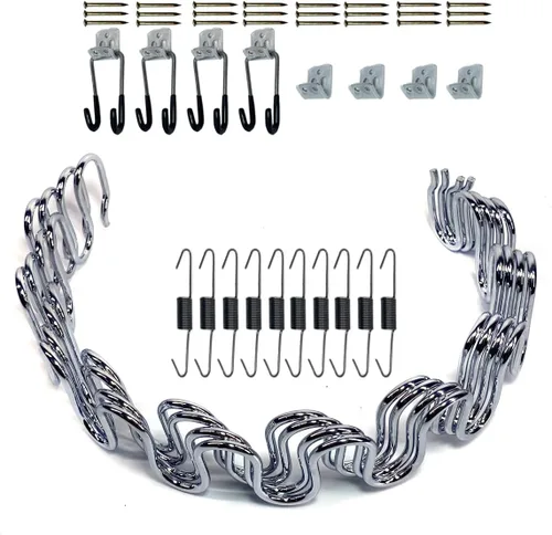 Kaupuar Kit de repuesto de resorte de tapicería de sofá de 18 pulgadas para reparación de sofá, reclinable, piezas de silla, fijación de asiento