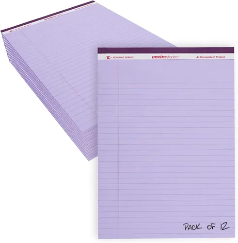 Miniatura 21 de ROARING SPRING Enviroshades - Bloc de notas de colores reciclados, paquete de 3, 40 hojas, 8.5 x 11.75 pulgadas, el paquete incluye 1 de cada