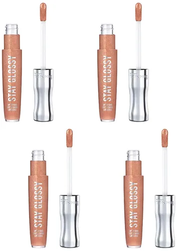 Miniatura 10 de Rimmel Stay Glossy Brillo de labios - Fórmula ligera y no pegajosa para color y brillo de labios - 130 Blushing Belgraves,.18oz Belgraves sonrojados