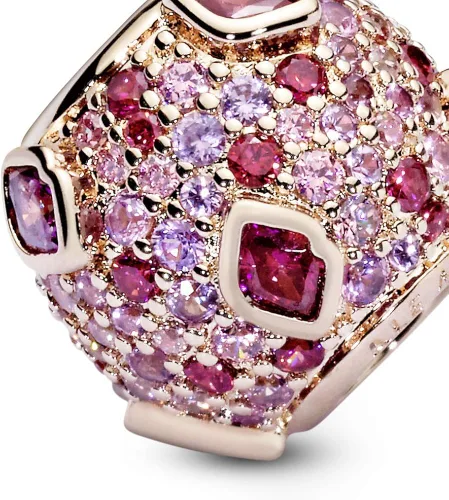 Miniatura 4 de PANDORA 788702C01 - Colgante de rosas con diseño de beso