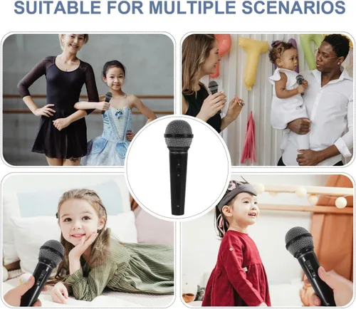 Miniatura 6 de Toyvian Micrófono para niños: accesorio de micrófono falso de plástico, juguete de micrófono de juego de simulación para niños pequeños - Accesorios