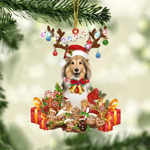 Miniatura 10 de Nazenti Adorno de Navidad personalizado de reno de Alaskan Malamute – Adorno de perro personalizado para amantes de las mascotas, acrílico plano
