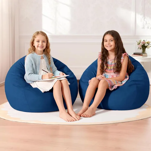 Miniatura 66 de Homguava - Sillón puff de 3 pies Sillón estilo puff grande de 3 pulgadas con relleno de espuma viscoelástica, sofá suave con funda de terciopelo