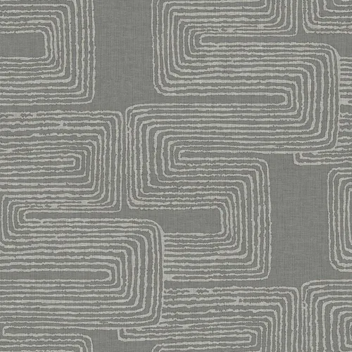 Miniatura 5 de RoomMates RMK12215PL Nikki Chu Papel Tapiz Autoadhesivo Despegar y Pegar Zulu Signature Gris y Plateado Metálico