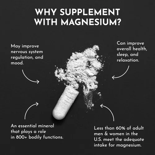Miniatura 8 de Just Ingredients Complejo de magnesio – Cinco formas biodisponibles para relajación, sueño, apoyo al estado de ánimo – Cápsulas – 60