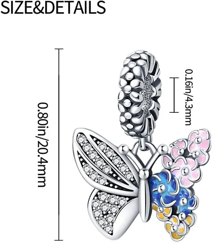 Miniatura 3 de Dije clásico para mujer, pulsera de plata de ley 925, regalo de cuentas, se puede combinar con mujeres y niñas