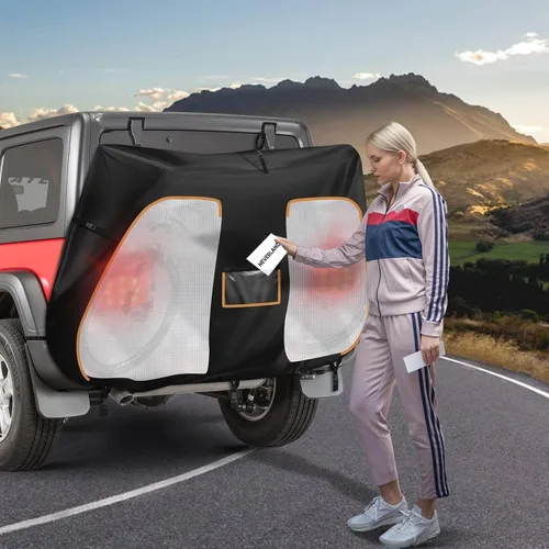 Miniatura 9 de NEVERLAND Funda para Bicicleta para Transporte en Portabicicletas - Funda Resistente 600D para Portabicicletas para 1 Bicicleta, Cubierta