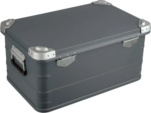 Miniatura 28 de Eylar Caja de almacenamiento de aluminio cruzada para Overland, baúl, estuche de carga de metal, caja de almacenamiento (combo de 4 piezas, negro)