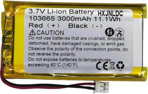 DC 3.7V 3000mAh 103665 Batería de repuesto de polímero de litio recargable para productos electrónicos DIY 3.7-5V con reemplazo de batería de 2