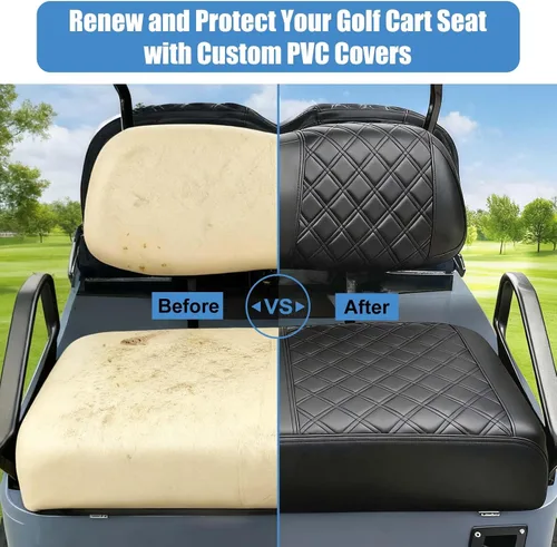 Miniatura 6 de MOSNAI Club Car DS 2000.5 - Fundas de asiento para carrito de golf para Club Car DS OEM asiento ordinario, funda de asiento delantero con diseño