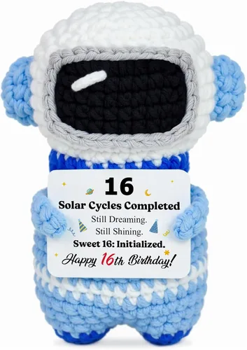 Miniatura 17 de Regalos para él, su novio, novia, To My Love hechos a mano, positivo crochet astronauta, San Valentín, aniversario, día del padre, regalos de Te amo