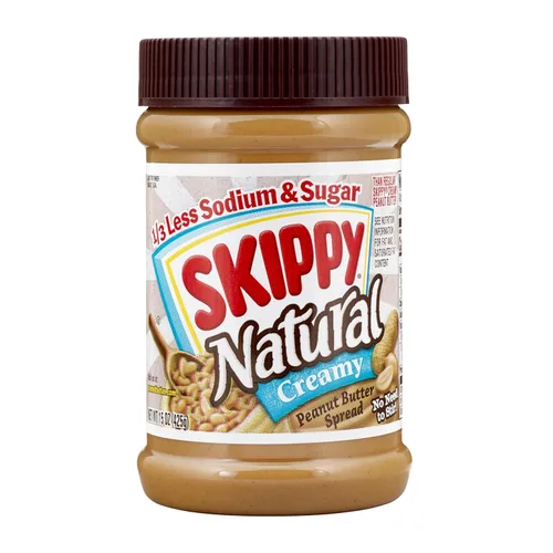 Miniatura 3 de Skippy Mantequilla de maní natural, 1/3 menos sodio y azúcar, 15 oz