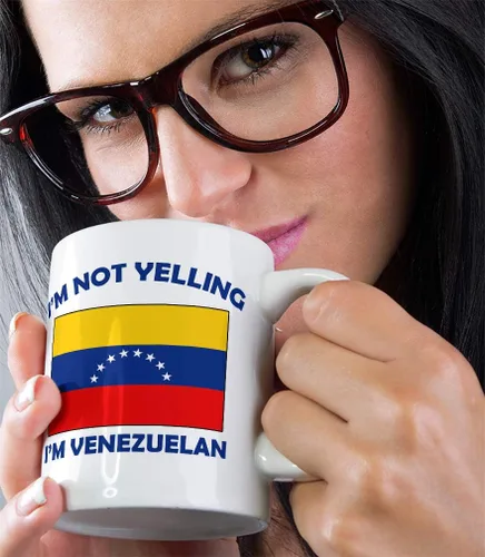 Miniatura 5 de Speedy Pros Taza de té de café con texto en inglés "I'M Not Yelling I Am Venezuelan Venezuelan Venezuelans - Taza de té para Navidad, regalo