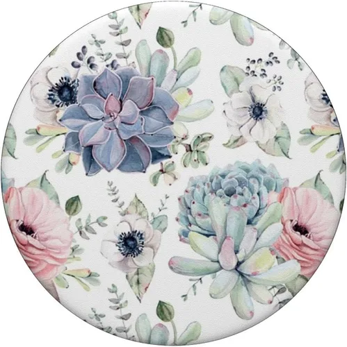 Miniatura 3 de Patrón de estampado floral de flores botánicas de moda para Flo PopSockets PopGrip: agarre intercambiable para teléfonos y tabletas