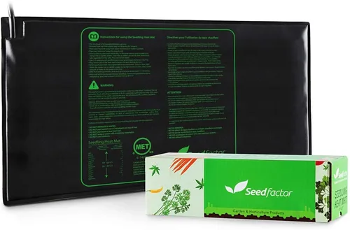 Miniatura 10 de MET - Tapete térmico para semillero certificado, factor de semillas, resistente al agua, duradero, tapete térmico de estación de germinación