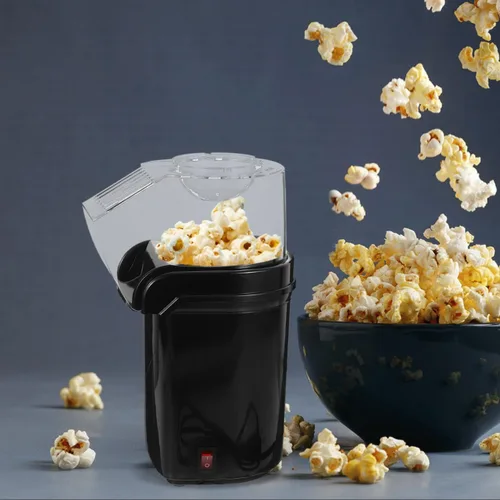 Miniatura 2 de Cabilock Máquina eléctrica de palomitas de maíz con pala de 110 V, máquina automática de aperitivos saludables para fiestas familiares de películas
