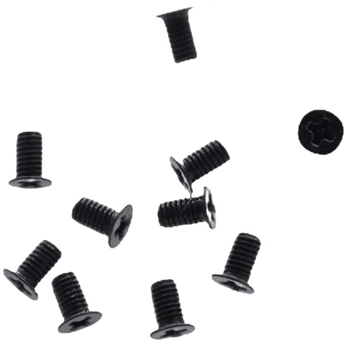 Miniatura 3 de Deal4GO - Paquete de 10 tornillos de cabeza plana Phillips M3 x 0.118 in para maletín inferior de 2.5 pulgadas SATA Hard Drvie SSD Tornillos (negro)