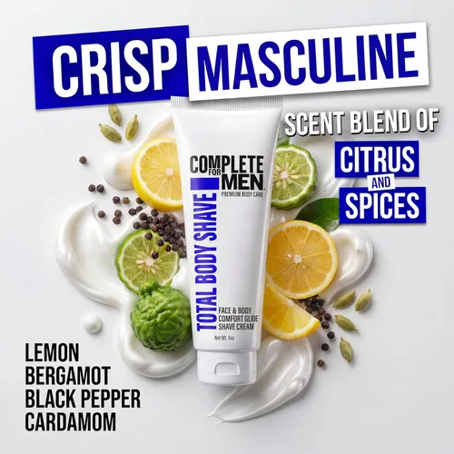 Miniatura 6 de Crema de afeitar para piel sensible, crema de afeitar facial y corporal, cómodo deslizamiento corporal, afeitado sin irritación, protege