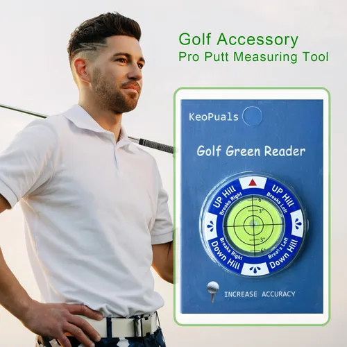 Miniatura 6 de Golf Green Reader - Marcador de pelota de golf con accesorios de golf de nivel para poner golf, ayuda de lectura verde, herramienta de entrenamiento