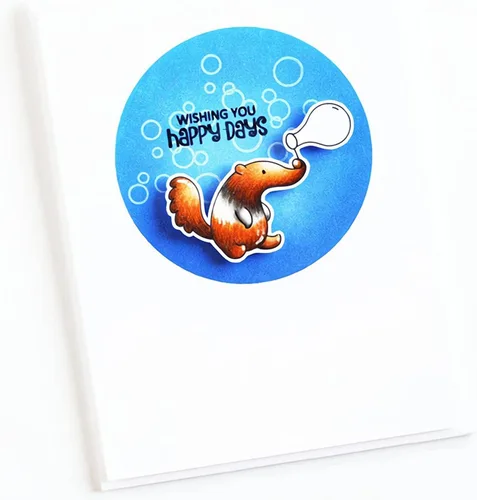 Miniatura 6 de Manis pentadactyla - Juego de sellos y troqueles transparentes para hacer tarjetas, plantillas de corte para álbumes de recortes, álbum de fotos