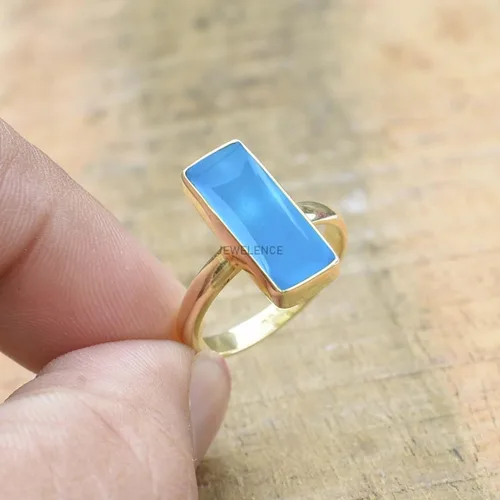 Miniatura 72 de Anillo de plata de ley maciza superpuesta de oro amarillo de 18 quilates para mujer, anillo de compromiso de plata esterlina, juego de bisel