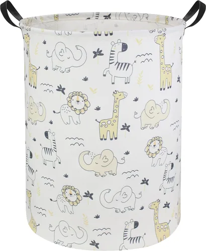 Cesta de Lavandería para Bebés Cesta de Ropa para Guardería para Niño y Niña Linda Cesta de Almacenamiento de Juguetes para Niños Decoración de