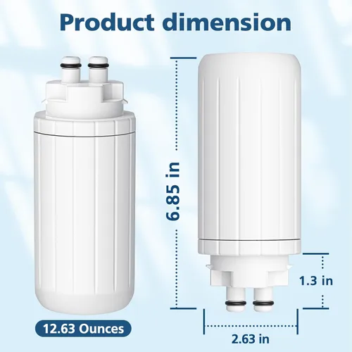 Miniatura 4 de Paquete de 2 filtros de agua de repuesto, compatible con el dispositivo de filtro de agua de encimera Brita Hub Instant Powerful, dura seis meses