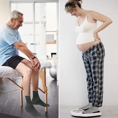 Miniatura 5 de NOVAYARD 5 pares de calcetines antideslizantes para hospital, diabéticos, yoga, pilates, barre hombres y mujeres