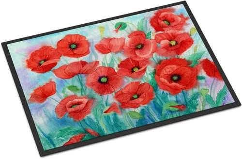 Caroline's Treasures IBD0258MAT - Tapete para puerta delantera, 18 x 27 pulgadas, para interiores y exteriores, para entrada, antideslizante,