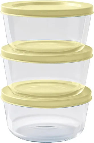 Miniatura 11 de Juego de 8 recipientes de vidrio para almacenamiento de alimentos (4 recipientes + 4 tapas sin BPA), 6.5 tazas, a prueba de fugas, aptos