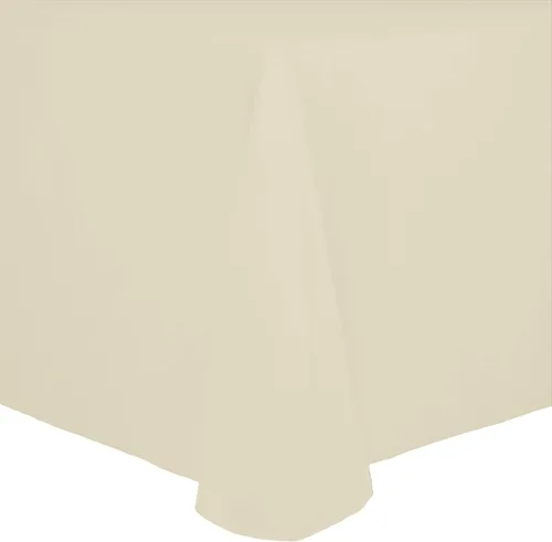 Miniatura 36 de Ultimate Textile Cotton-Feel - Mantel ovalado de poliéster hilado resistente a las manchas y a las arrugas, lavable a máquina, color berenjena, 1