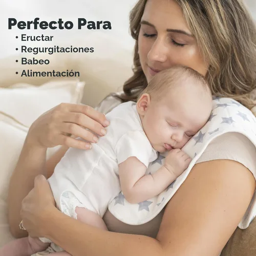 Miniatura 5 de Paños orgánicos para eructos para bebés niños y niñas, paquete de 5 paños de algodón súper absorbentes para bebés, trapos suaves y afelpados