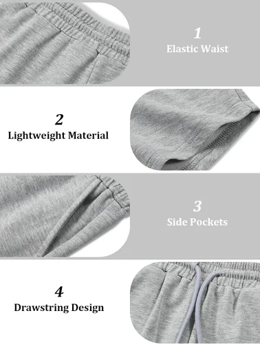 Miniatura 8 de Haloumoning Pantalones cortos deportivos para niñas de 5 a 14 años