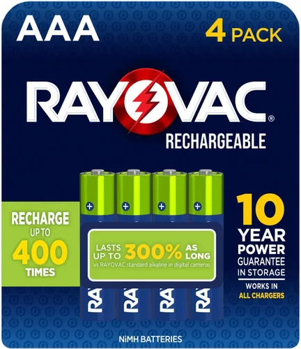Miniatura 10 de Rayovac Baterías AA recargables, baterías recargables dobles A (4 unidades)