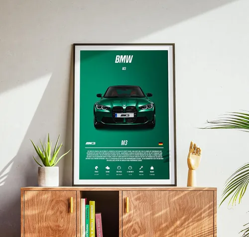 Miniatura 9 de 9 pósteres de súper autos para habitación de niños, decoración de pared de autos deportivos, arte de pared de autos de carreras para hombres