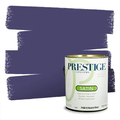 Miniatura 216 de Pintura Exterior + imprimación PRESTIGE, todo-en-uno, 1 galón, acabado mate, color comparable al Valspar* Royal Gray* VS151-Gris real